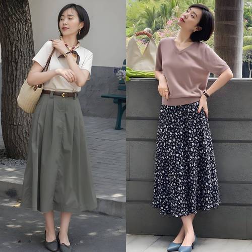 夏天女装中年搭配图片-图1