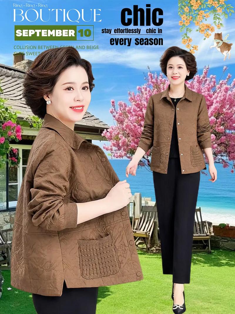 秋季新款女中老年女装，款式多吗？-图2