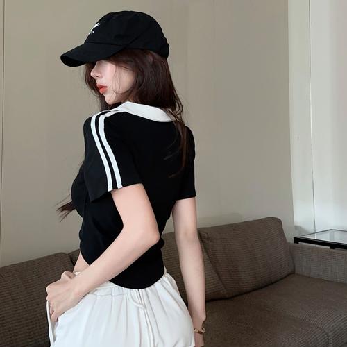 女装polo衫搭配潮-图2