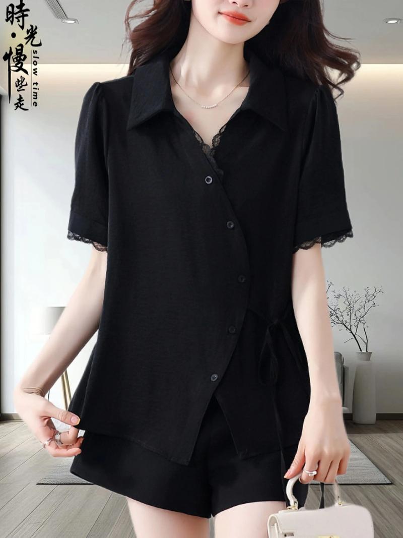 职业女装蕾丝衬衫图片,如何选才得体又显气质?-图2 职业女装蕾丝衬衫图片,如何选才得体又显气质?-图2