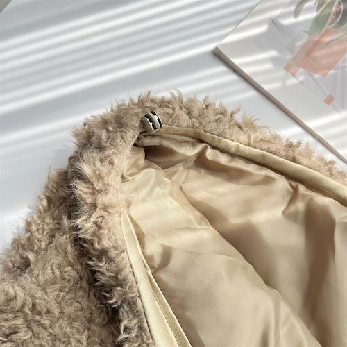 女装兔毛外套短款正品-图3