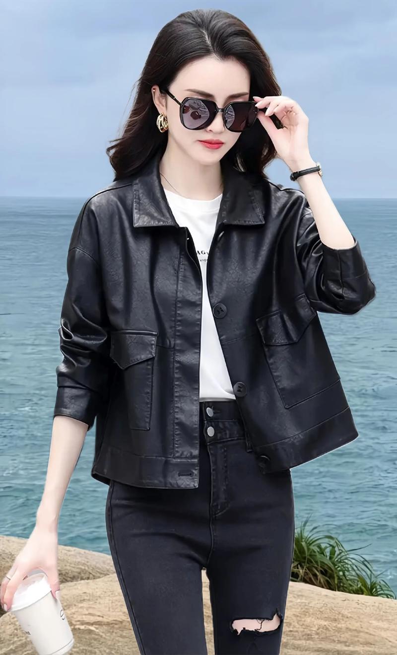 海宁女装短款皮衣图片有哪些款式？-图1