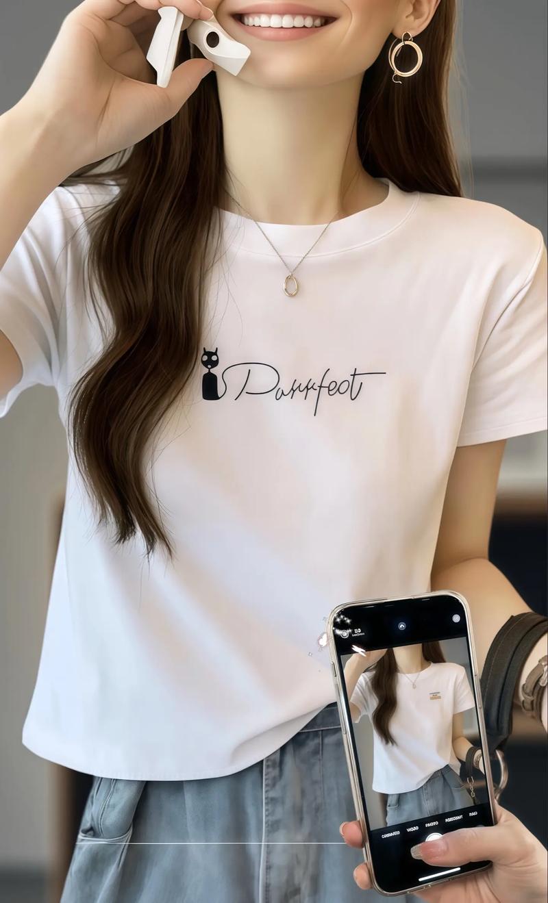 夏季女装新款上衣白色-图1