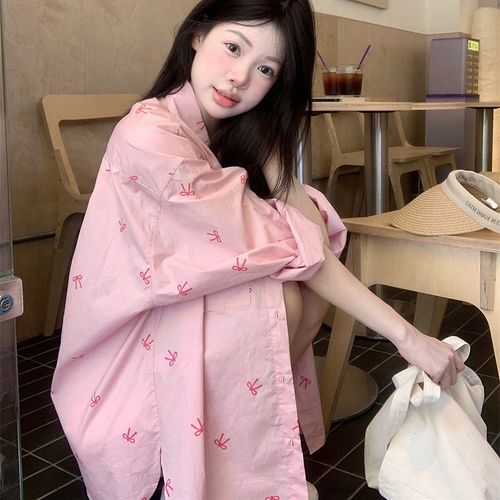 夏季女装印花长袖衬衫，如何搭配又显瘦？-图3