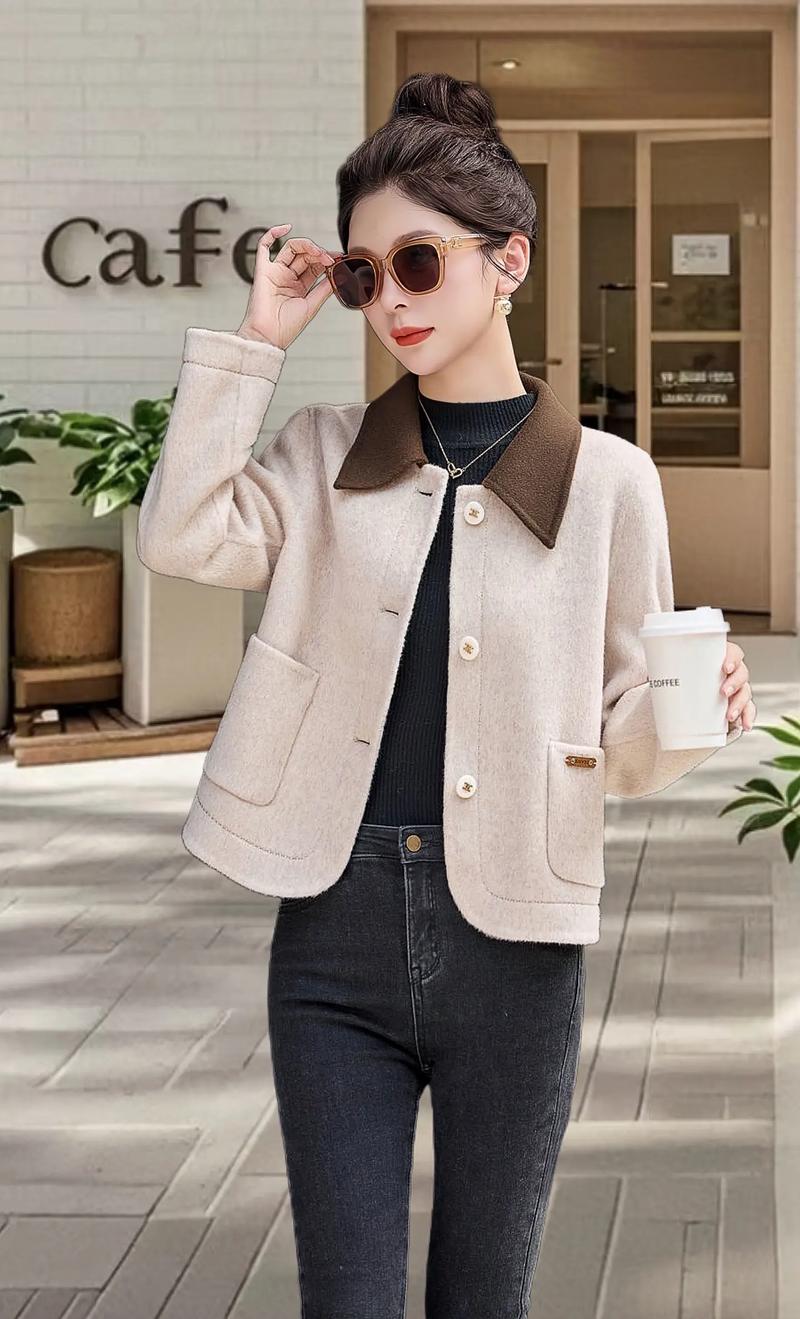 毛呢短款上衣图片有哪些款式推荐？-图2