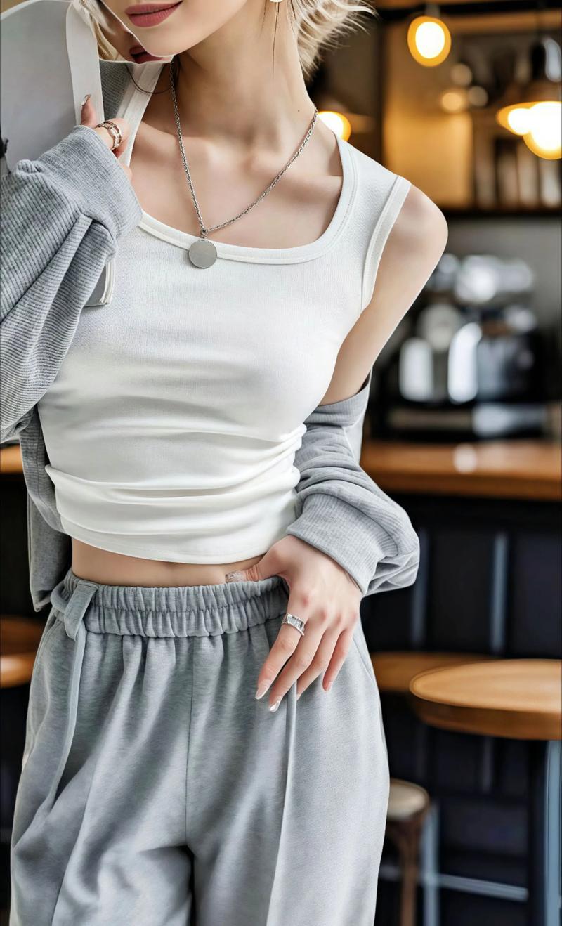 背心衣服女装图片少女-图3