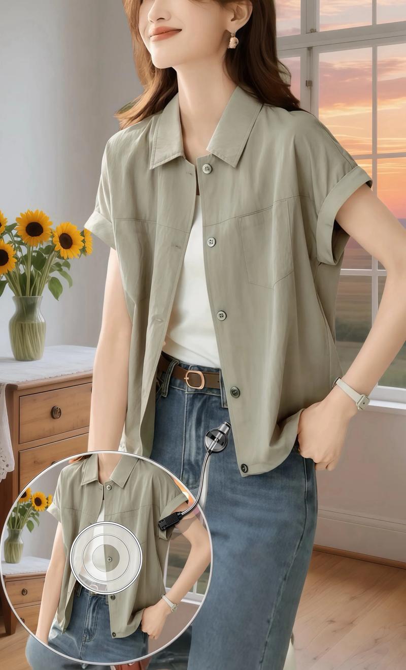 夏季女装短款上衣外套-图1 夏季女装短款上衣外套-图1