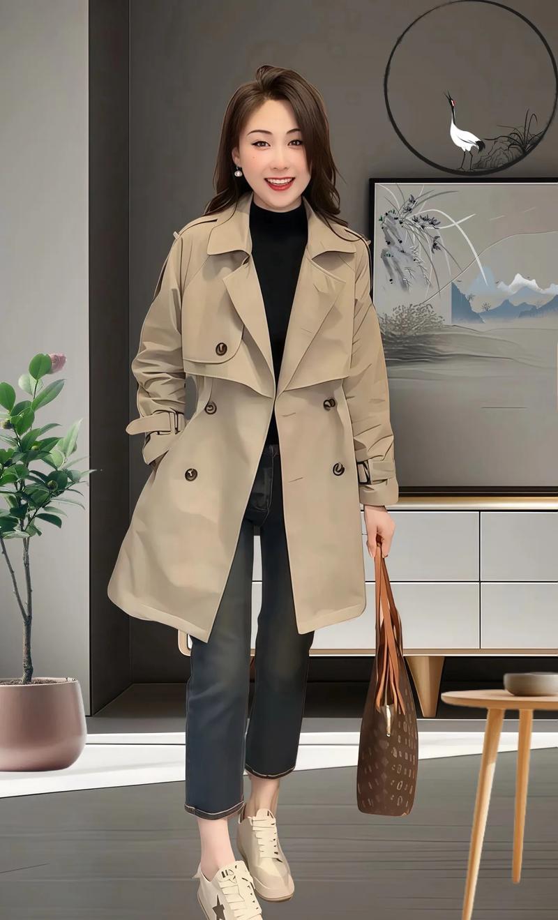 新款风衣女装外套图片有哪些？-图3