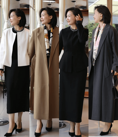 冬季中年瘦高女装怎么搭显气质？-图1