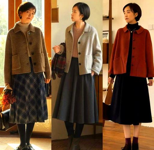 冬季中年瘦高女装怎么搭显气质？-图2