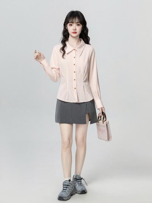 秋季衬衫女装图片欣赏-图3