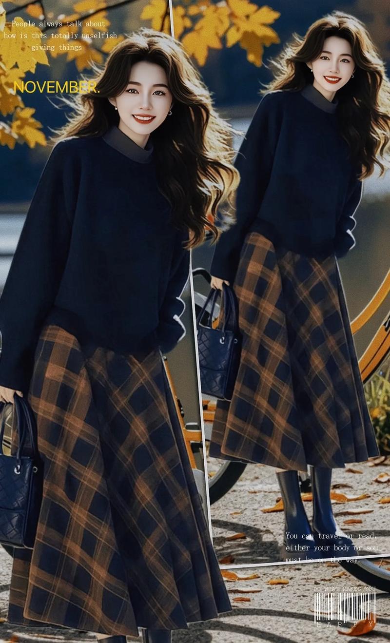 秋冬女装裙子如何搭配？-图1