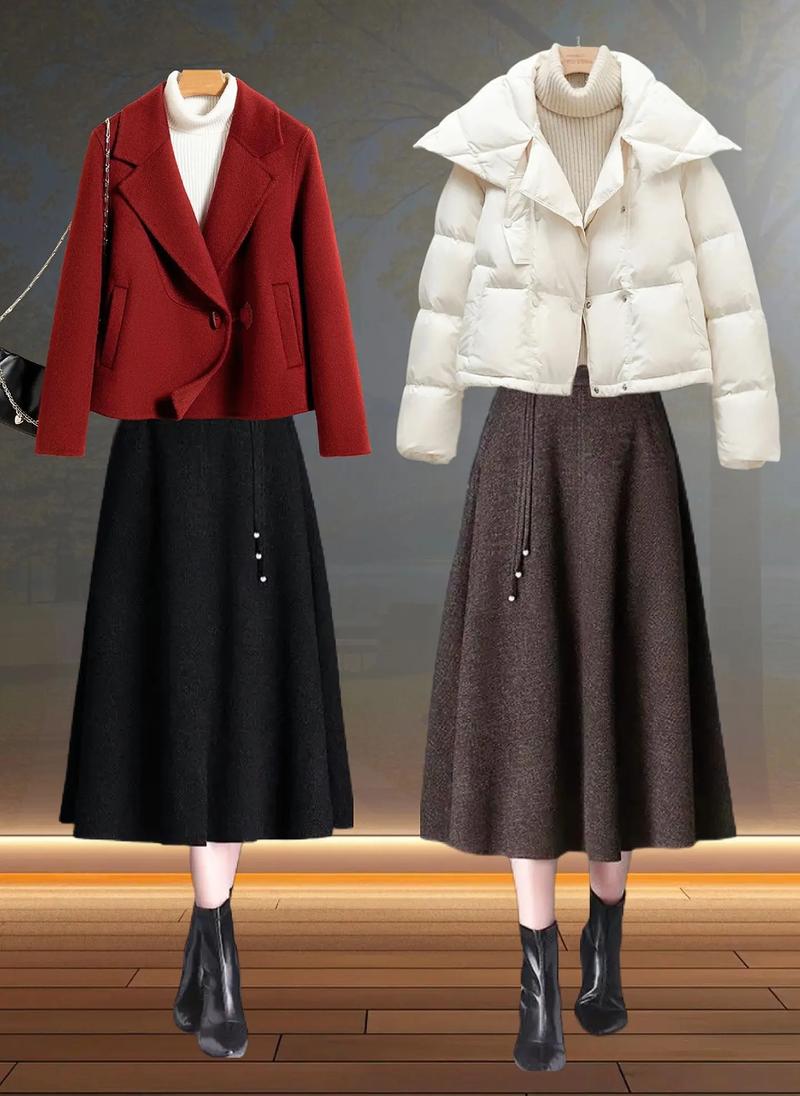 新款冬裙图片，怎么选才保暖又时髦？-图1