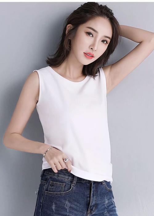 白色无袖上衣淘宝女装怎么选？-图1