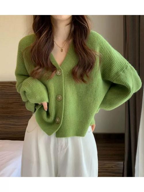 春装新款女装绿色衣服-图2