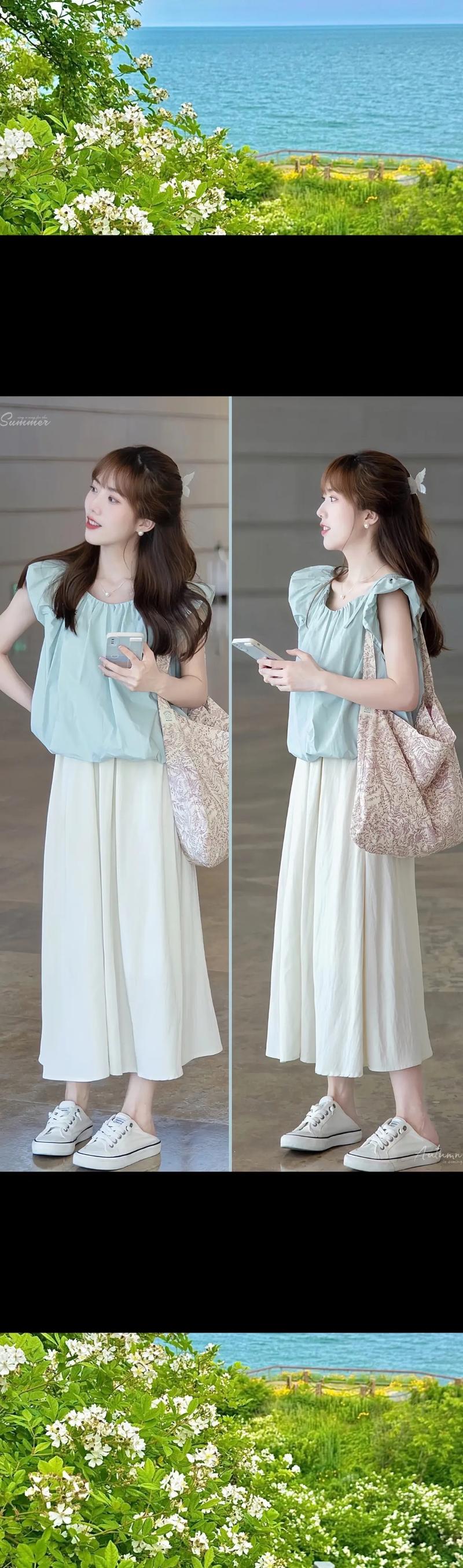 夏天女装甜美搭，怎么搭才不甜腻？-图3