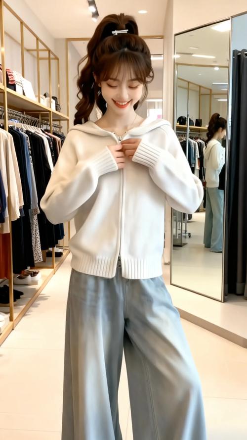 开衫毛衣女装秋冬短款-图1