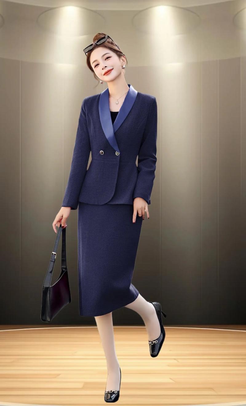 哪种西服裙款最显瘦显气质？-图1